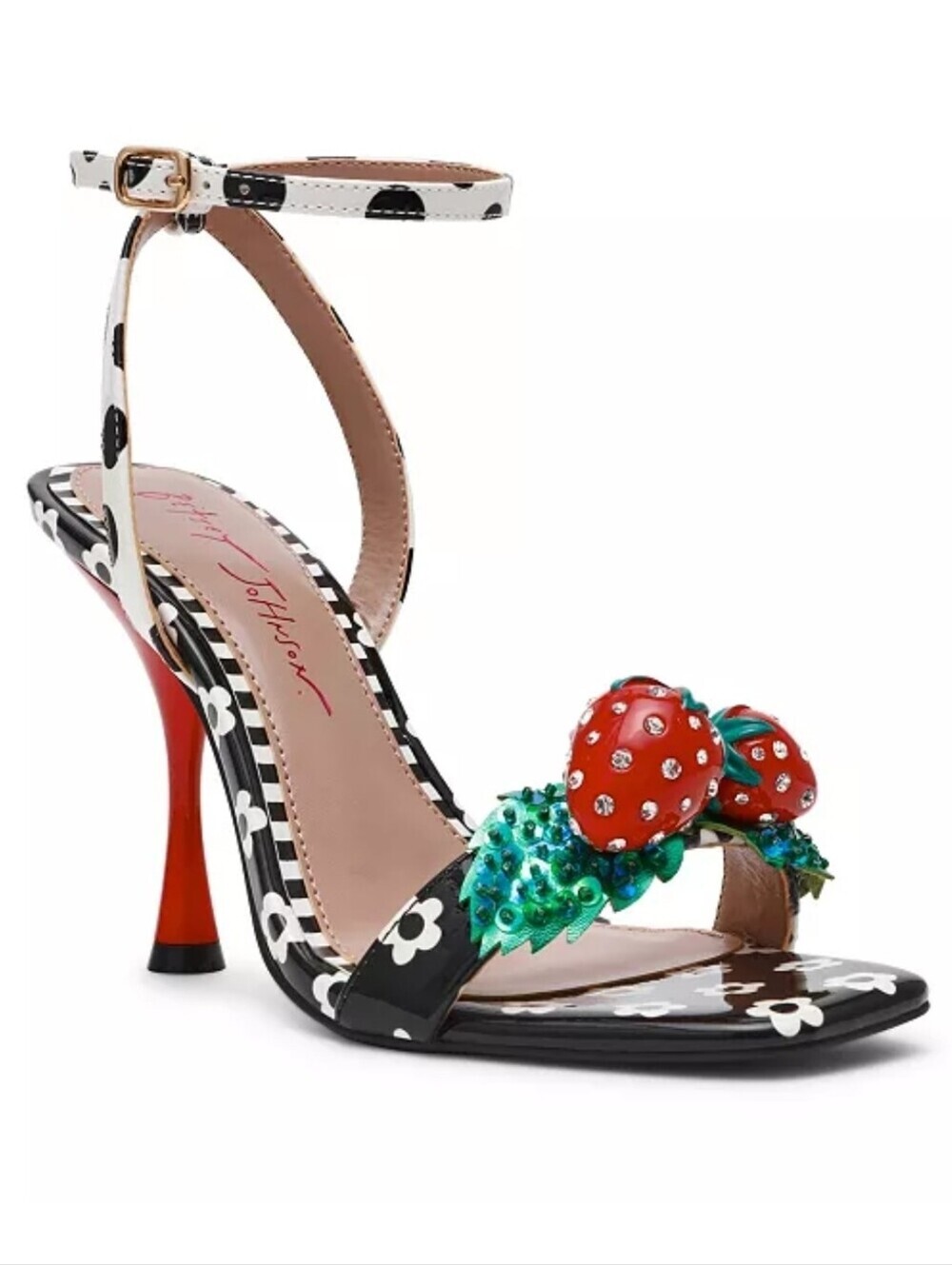🖤▪️Betsey Johnson▪️ Women's Addison Strawberry Stiletto Dress Sandals
